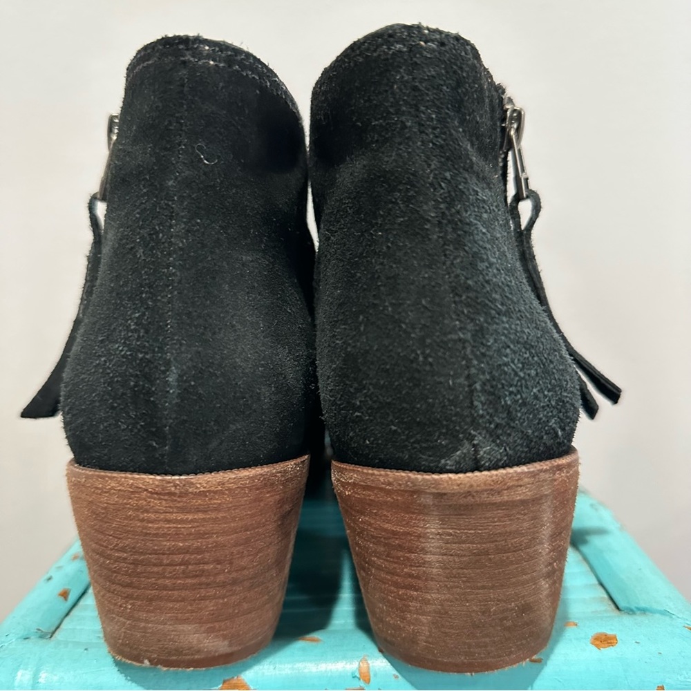 Madewell Janice Black Suede Ankle Boot Size 9 - Picture 4 of 13
